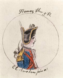 Henry V, ca. 1790 (penn og blekk og wc på papir)