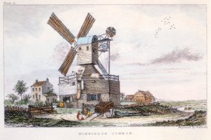 Post mill, Wimbledon Common, near London, c1840   1184874   no       norwegian Successfully Translated  Original: Affiche van uitgever Ch. Eggimann et Cie te Genève Translat: Affiche van uitgever Ch. Eggimann et Cie te Genève 1382721 no norwegian Successfu av Castle