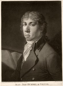 Johann Nepomuk Hummel (1778-1837) gravert av Wrenck av Catharina Escherich