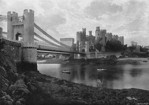 Conway Castle and Bridges, c1896