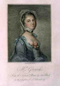 Mrs Garrick, gravert av W.P. Sherlock av Catherine (after) Read