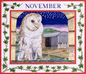 november (wc på papir) av Catherine Bradbury
