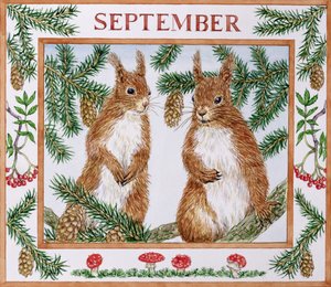 september (wc på papir)