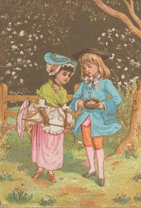 Valentine, ca. 1880. av Catherine Greenaway