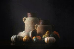 «Dark Harvest» – stilleben av Catherine Wang