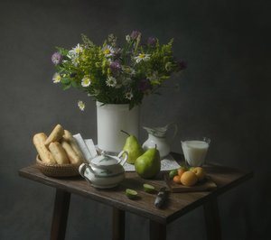 Rustikt sommerstilleben