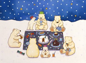 Polar Bear Picnic, 1997 (wc på papir)