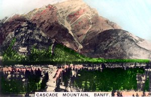 Cascade Mountain, Banff, Alberta, Canada, ca 1920-tallet.