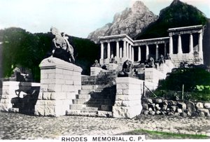 Rhodes Memorial, Devils Peak, Cape Town, ca 1920-tallet. av Cavenders Ltd