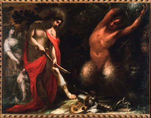 Apollo og Marsyas (olje på lerret).