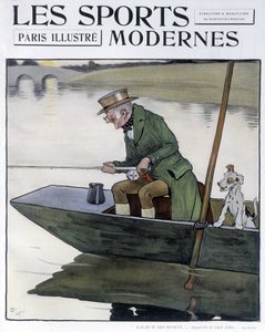 Fiske - tegning av C. Aldin i "Modern Sports"" av Cecil Charles Windsor Aldin