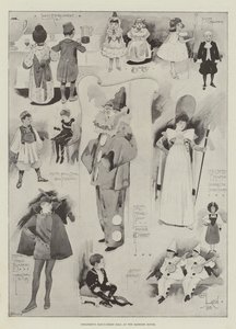 Fancy-dress ball for barn i Mansion House