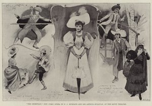 The Chieftain, New Comic Opera av FC Burnard og Sir Arthur Sullivan, på Savoy Theatre av Cecil Charles Windsor Aldin