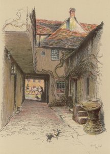 The Kings Head, Malmesbury av Cecil Charles Windsor Aldin