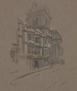 Uten tittel (håndfarget litho) av Cecil Charles Windsor Aldin