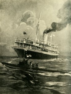 Senkingen av Falaba, første verdenskrig, 28. mars 1915, c1920.