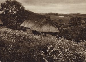 Mexico: Cihuapam, arbeiderhytter (s/hvitt-bilde)