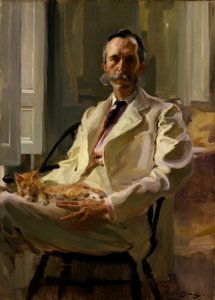 Mann med katten Henry Sturgis Drinker, 1898.