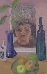 Millie ved et vindu av Cedric Morris