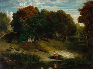 I skogen av Celestin Francois Nanteuil