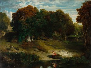 I skogen, 1841. av Celestin Francois Nanteuil