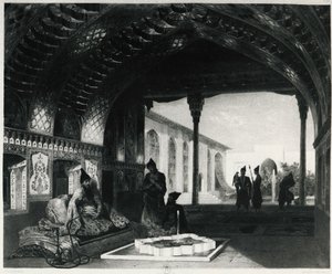 Speilsalen i Palace of the Sardar of Yerevan, av Celestin Francois Nanteuil (1813-1873), Armenia