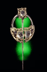 Ringformet brosje, Ardagh Hoard, Reerasta, County Limerick, vikingtid (forgylt sølv) av Celtic