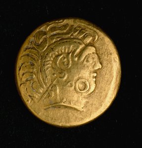 Keltisk kunst: Sequani stater, gullmynt. 3.-2. århundre f.Kr. Paris, B.N.