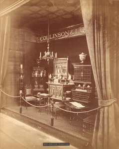 Collinson & Locks møbelutstilling (sølvalbumintrykk)