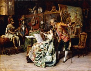 I kunstnerens studio, 1872