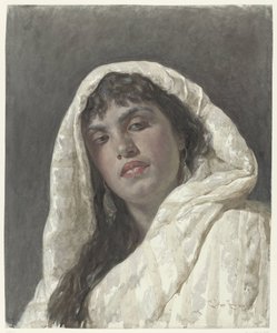 Byste av en orientalsk kvinne av Cesare Biseo