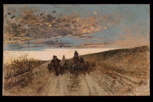 Returning to the Sheepfold (olje på lerret) av Cesare Laurenti
