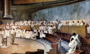 Cicero i senatet fordømmer Catiline (63 f.Kr.)
