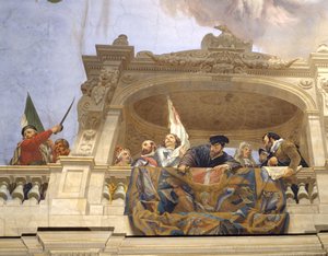 Ettore, Andrea Doria, F. Ferrucci, M. Colonna og Doge Morosini (detalj 3433390)