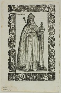 Blad fra Habiti antichi e moderni, plate 92 fra Tresnitt fra Books of the XVI Century