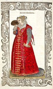 Noble Moderne. Fra: De gli habiti antichi et moderni, 1598