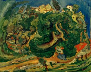 Ch. Soutine, landskap i Sør-Frankrike av Chaim Soutine