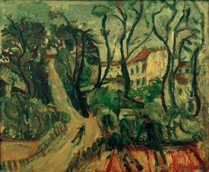 Kap. Soutine, landskap med hus av Chaim Soutine