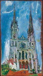 Chartres katedral, 1933 av Chaim Soutine