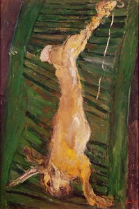 Hare på grønn skodde, ca. 1924-25 av Chaim Soutine