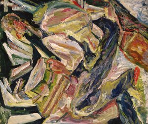 Homme Assis, ca. 1920-29 (olje på lerret) av Chaim Soutine