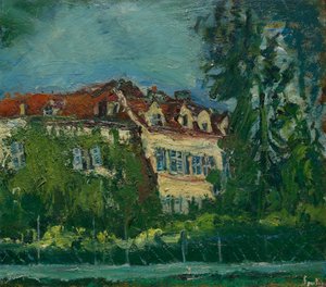 Landschaft mit Haus