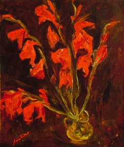 Røde Gladioli, ca. 1919