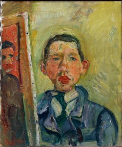 Selvportrett - Soutine, Chaim (1893-1943) - ca. 1918 - Olje på lerret - 54,6x45,7 - Princeton University Art Museum av Chaim Soutine