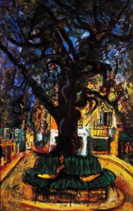 Lite bytorg i Vence, 1929, av Chaim Soutine