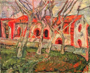 Den røde kirke av Chaim Soutine