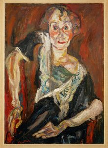 Den gamle skuespillerinnen (maleri på lerret) av Chaim Soutine