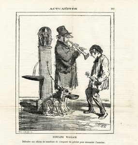 Illustrasjon av Cham (1819-1879) i Le Charivari av Amédée de Noé