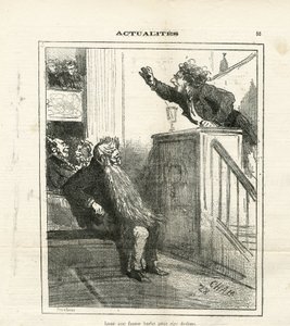 Illustrasjon av Cham (1819-1879) i Le Charivari av Amédée de Noé