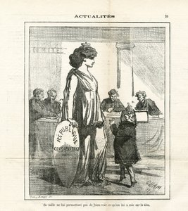 Illustrasjon av Cham (1819-1879) i Le Charivari av Amédée de Noé